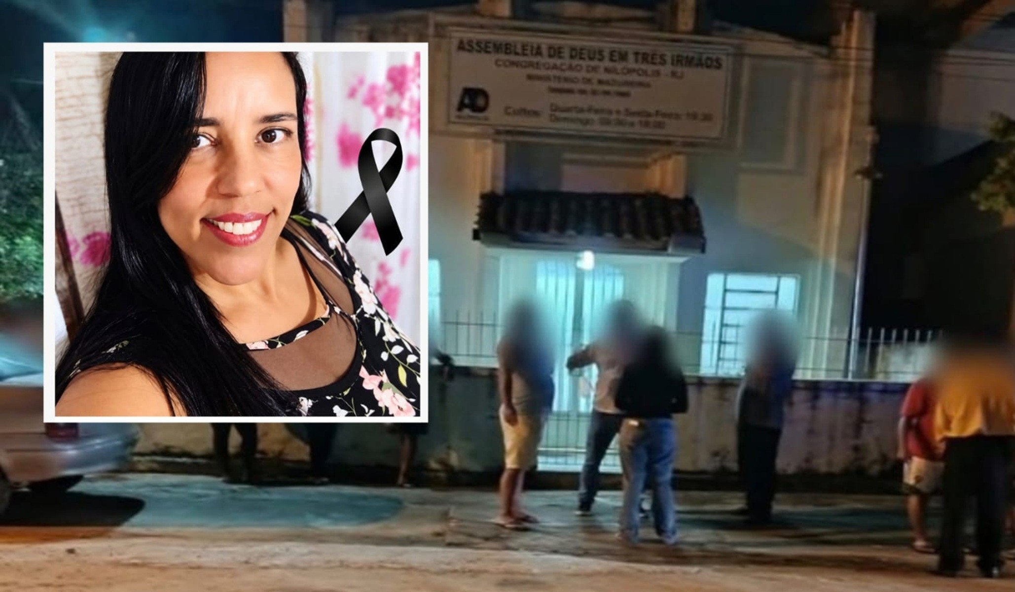 Mulher morta a tiro na cabeça durante culto em igreja de Cambuci; ex-companheiro é preso