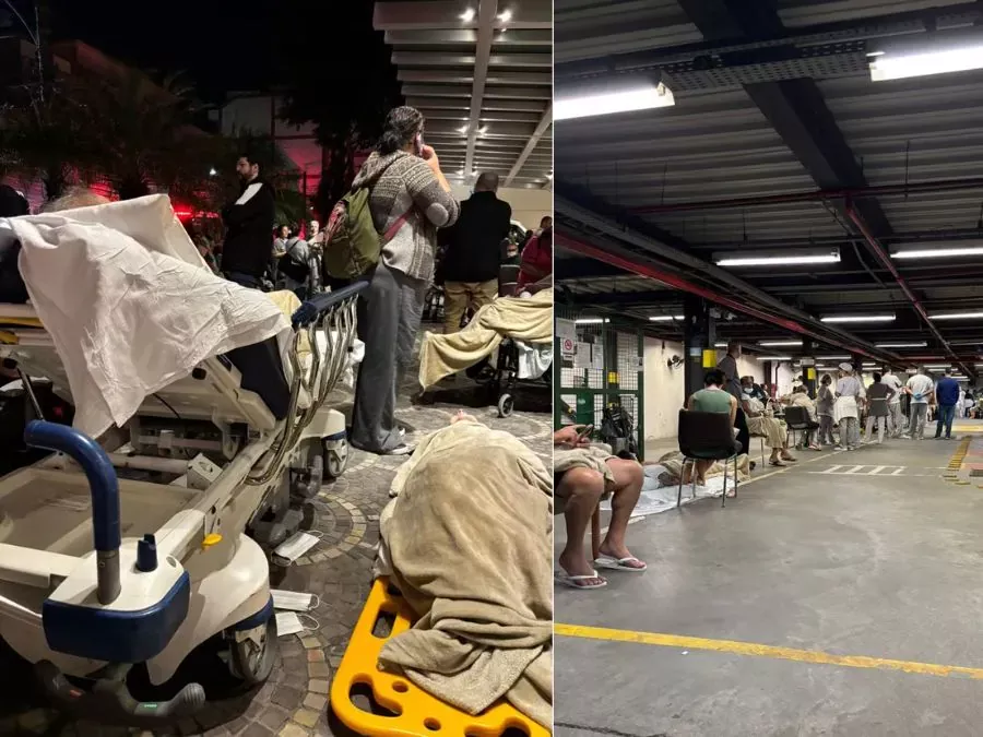 Fumaça em hospital de Botafogo obriga retirada de pacientes do Samaritano